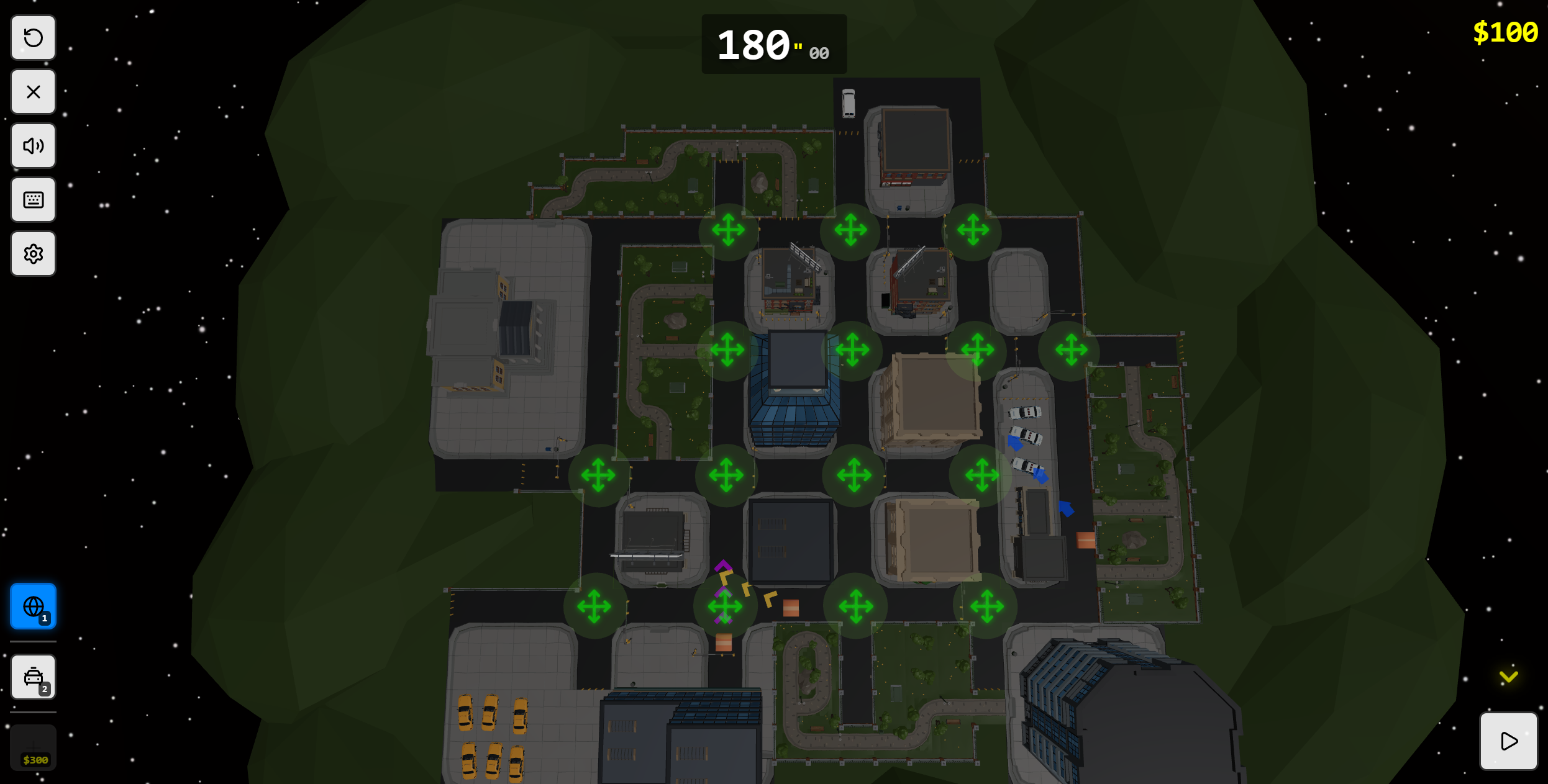 Score multiplier with directional arrows Score multiplier with directional arrows